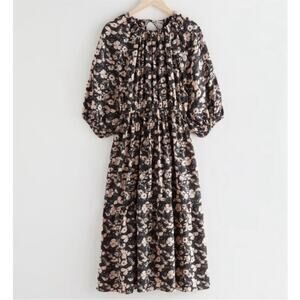 & OTHER STORIES Floral Midi Dress 4